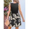 thumbnail image 4 of Cupshe Women's Sleeveless Tropical Print Casual Sundress with Button Detail, Size S-XL, 4 of 7