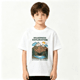 thumbnail image 2 of Wilderness Exploration Boys Graphic Tee, Vintage Mountain Outdoor 100% Cotton Kids Short Sleeve T-Shirt, 2 of 5