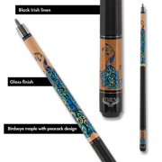 Athena ATH47 Peacock Pool Cue Billiard Stick Billiards Cues