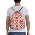 thumbnail image 2 of Kdxio Hand Drawn Tomatoes Print Drawstring Backpack Bag,Waterproof Draw String Back Sack, Gym Drawstring Bags Swim Bag For Unisex, 2 of 9
