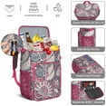 thumbnail image 5 of Boho Vintage Paisley Insulated Backpack Cooler, Leak-Proof & Waterproof, Perfect for Hiking, Picnic, and Lunch Transport, Spacious Compartments for Easy Organization, 5 of 6
