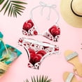 thumbnail image 6 of Valentine's Day Love Detachable Sponge Adjustable Strap Bikini Set Two-Pack Swim Suits - Ideal for Beach and Pool Scenes, 6 of 6
