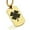 Gold, variant on Stainless Steel Four Leaf Clover Good Luck Charm Dog Tag Pendant Necklace