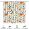 thumbnail image 2 of Floral Colorful Flower 4 Pcs Shower Curtain Set with Rug Bathroom Sets with Waterproof Fabric And Non-Slip Rugs Toilet Lid Cover Bath Mat Decor with Hooks, 2 of 7