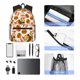 thumbnail image 4 of Disketp Burger Mochila Ligera Clásica con Múltiples Bolsillos, Mochila Casual para Hombre y Mujer, Ideal para Escuela, Trabajo y Viajes, 4 of 6