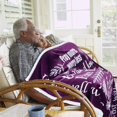 thumbnail image 2 of Faith Hope Love Blankets for Women | Inspirational Gifts for Women - Thoughtful Birthday Gifts for Women | Christian Blanket Gifts for Christian Friend Women or Men (Purple, Sherpa Fleece), 2 of 6