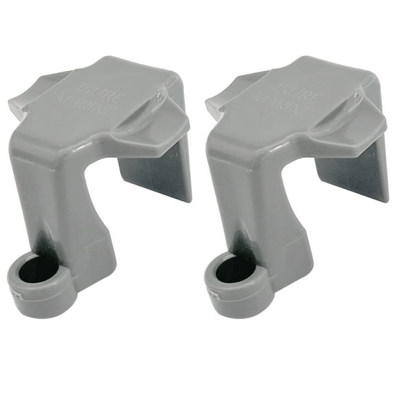 MRLESS 2pcs Boat Bumper Clips Pontoon Boat mud guard Clips Adjusters Pontoon Boat Square Rail Hanger for Docking