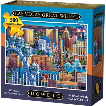- Dowdle Jigsaw Puzzle - Las Vegas Great Wheel - 500 Piece