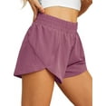 thumbnail image 3 of Cueply Women's Running Shorts High Waisted Athletic Gym Workout Shorts with Liner Zipper Pockets, 3 of 7