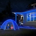 thumbnail image 4 of Christmas String Lights Outdoor Waterproof, 39ft 100 LED 8 Mode Battery Powered Christmas Lights, Rope Fairy Lights with Remote for Home Trampoline Party Garden Xmas New Year Decor (Blue), 4 of 8