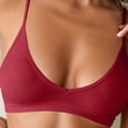 thumbnail image 5 of ATOYSOY Wireless Seamless Bralette For Women Super Thin Adjustable Strap Plain Solid V Shape Cup V Neck Thin Minimal Soft Support Bra No Underwire Solid Color Sleep Daily Wear, 5 of 5