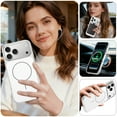thumbnail image 6 of for iPhone 16 Pro Magnetic Case, Compatible with Mag-Safe Charging, Durable Hybrid Magnetic Phone Case for iPhone 16 Pro, Slim Skin-Feel Military Grade Drop Protection Cover, Clearwhite, 6 of 9