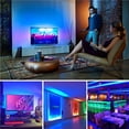 thumbnail image 2 of Tira De Luces Led Barra De Luz Rgb A Prueba De Agua No Deslumbrante Línea De Luz Juego De Luces De Neón Durable 5050 Sinfonía Flexible Fondo De Tv Luz De Pared Con Adhesivo Para Baño Camping Yuarrent HA027872-01, 2 of 7