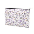 thumbnail image 3 of Sigee Lavender Flowers for Multipurpose Zipper Pouch Paper Reusable Cosmetic bag for Purse Water Resistant Gift, 3 of 8