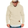 thumbnail image 2 of Gibobby Mens Hoodie Sweatshirt Zip Up Hooded Sweatshirts Soft Casual Hoodies(Beige,3XL), 2 of 4