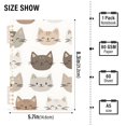 thumbnail image 2 of FORMRS 1-Subject Spiral Notebook 8" x 5" College Ruled 60 Refillable Sheet A5 Hard Cover, 2 Pack, Light Gray Cat Pattern, 2 of 7