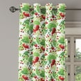thumbnail image 2 of Ambesonne Rowan Grommet Curtain, Green Leaves Wild Fruits, 50" x 108", Apple Green Fern Green, 2 of 6