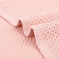 thumbnail image 4 of Unique Bargains 4 Pcs Waffle Cotton Hand Towel Pink/Blue 13" x 30"/13" x 29", 4 of 5