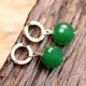 thumbnail image 3 of Pendientes de Dragon Ball Super Saiyan Pendientes colgantes de piedra de ágata de Dragon Ball, B, verde, 3 of 4