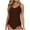 Brown, variant on Enjoytime Swimsuits for Women Solid Color One Piece Swimwear Adjustable Strap Monokini Tummy Control Bathing Suit for Women