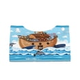 thumbnail image 2 of Kdxio Animals on Noah's Ark Print Tissue Box Cover,Modern PU Leather Rectangular Tissue Box Holder for Bathroom Living Room Bedroom Office Desk Car Home, 2 of 9