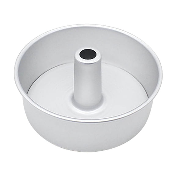 6 Inch 8 Inch Angel Food Cake Pan with Removable Bottom Aluminum Round Tube for Chiffon Cake Baking Rustless Anodized Aluminum Alloy Bakeware