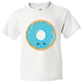 thumbnail image 3 of Inktastic Blue Donut Youth T-Shirt, 3 of 5