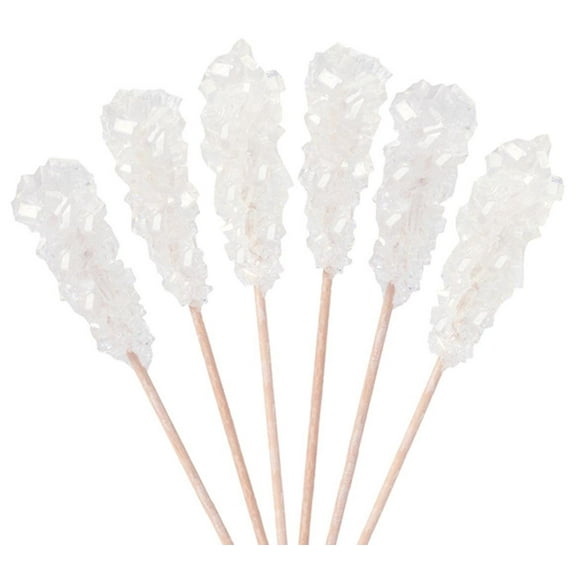 Dryden & (Rose's) White Rock Candy Demitasse Sticks White 100 Count