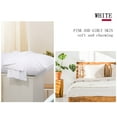 thumbnail image 4 of Unique Bargains Pillowcases 2 Pack 100% Cotton Body Pillow Covers White 20" x 60", 4 of 8