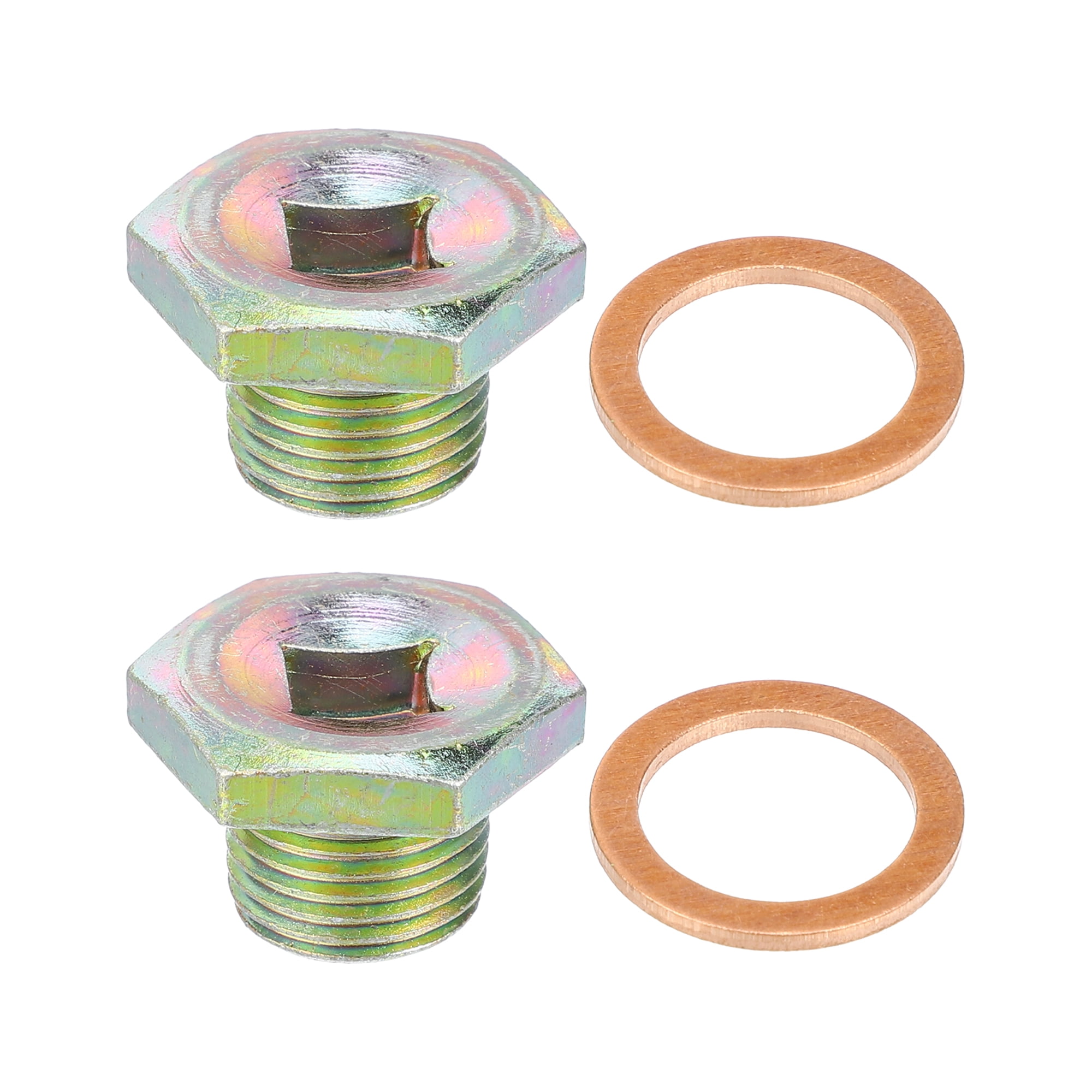 Bouchon De Vidange D'Huile M16 X 1.5 Mm Avec Joint Cuivre - Compatible Ford Fiesta, Focus, Kuga (Réf. 2120484/2120478) - 4