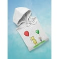 thumbnail image 3 of Pooh Bear W Balloons Hoodie Women -Smartprints Designs, Female Large, 3 of 4