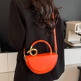 thumbnail image 5 of ibiyuan Tote Bags For Women Modern Craft Semi Circular Elegant Shoulder Crossbody Handbag for Women, Sophisticated Versatile Everyday Carry Purse Gifts For Women, 5 of 5