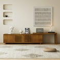 thumbnail image 6 of 63" Mid-Century Modern Extendable TV Stand with Storage & Adjustable Panel for TVs up to 75", For Living Room, Bedroom, 6 of 11