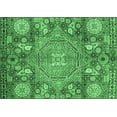 thumbnail image 1 of Ahgly Company Indoor Rectangle Abstract Emerald Green Modern Area Rugs, 5' x 7', 1 of 4