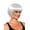 White, variant on Bob Cut One Size Adult Costume Wig | White