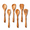 Olive-Olive 6 PCS, variant on 6 12 Inch Hard Maple Wood Kitchen Utensils Set - Wooden Spoons For Cooking Nonstick Cookware