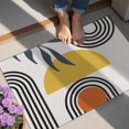 thumbnail image 3 of Bohemian Retro Floral Non-Slip Entryway Door Mat,Boho Indoor Decor Durable Low Plush Door Mat,Washable Welcome Rug for Patio Hallway Home Decor 20x32 Inches, 3 of 5