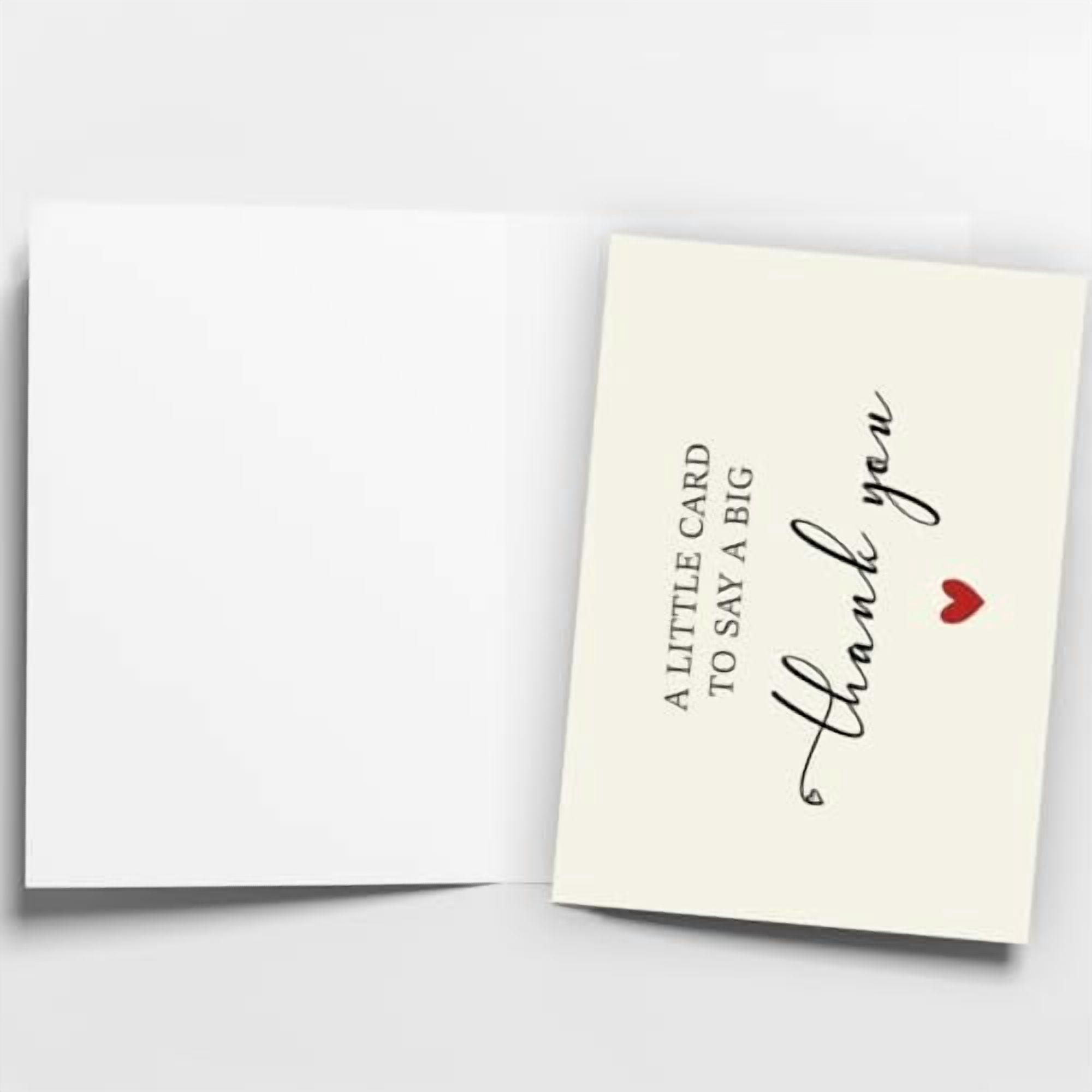 50 Pack 350GSM | Thank You Gifts | Thank You Cards with Envelopes | Small & Baby Shower & Wedding Thank You Cards | Thank You Notes & Cards for Teacher, Graduation, Business, Holiday, and Christmas