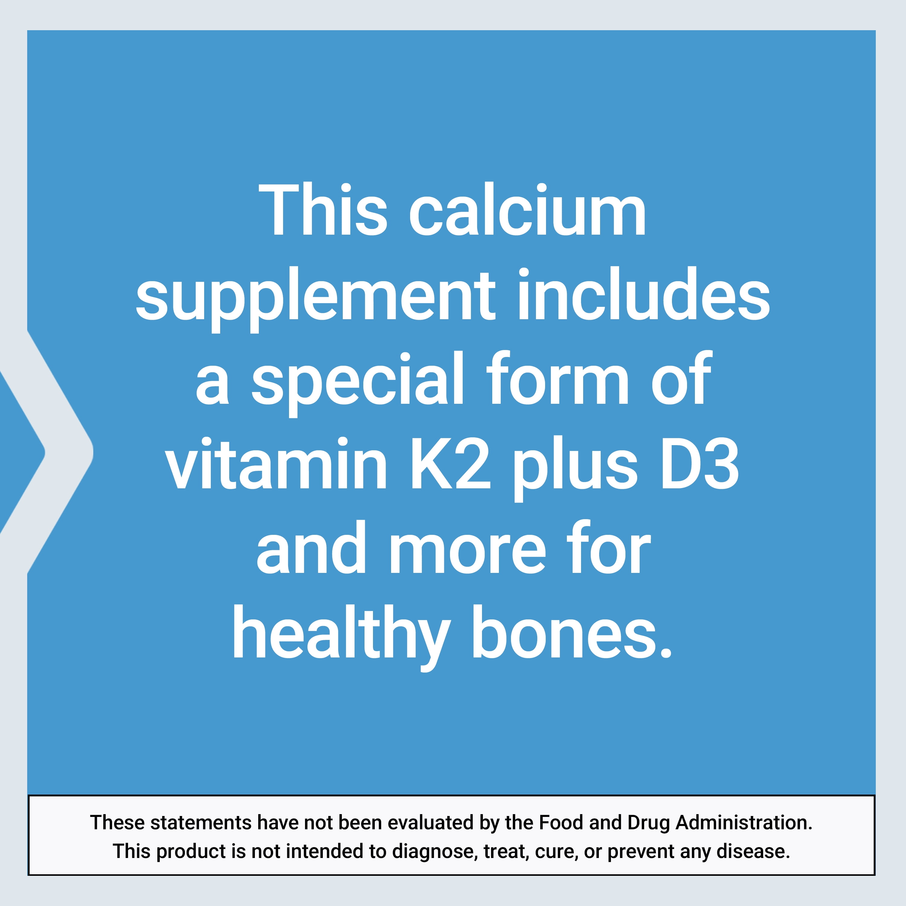 Life Extension Bone Restore Elite Calcium Supplement with Super Potent K2, calcium, vitamin D3, magnesium, boron, zinc, vitamin K2, for bone health, gluten-free, non-GMO, 120 capsules