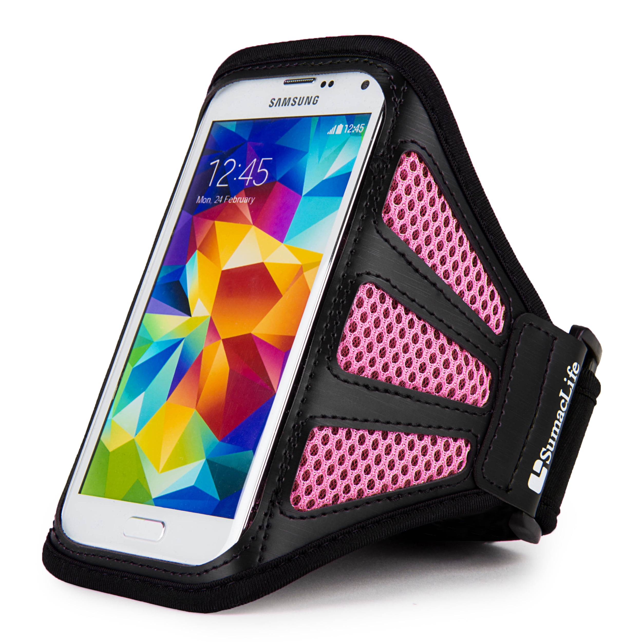 Sports Running Armband Phone Holder, Sweatproof Water Resistant Workout Armbag Slim Lightweight