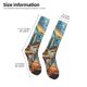 thumbnail image 2 of Balery Whimsical Cats Night Cafe Calcetines novedosos Calcetines deportivos Calcetines hasta la rodilla Calcetines de algodón Calcetines originales y geniales, 2 of 6