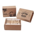 thumbnail image 1 of 200 Pcs Cotons-Tiges Bambou Naturel Bâtonnets en Coton à Double Pointe Bâtonnets pour Oreilles, 1 of 10