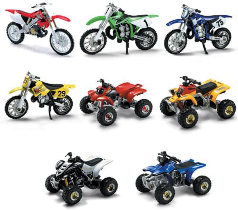 Newray Toys 06227C 1:32 Scale ATV & Dirtbike 24 Piece Assortment w/ Display Box