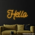 thumbnail image 4 of Glowneon Hello Neon Sign, Hello Led Sign, Motivation Quotes Neon Light Wall Art, Party Decor, 4 of 5
