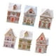 thumbnail image 4 of 6 botellas vacías reutilizables para colocar en la encimera, con forma de casita navideña de especias., 4 of 9