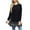 Black, variant on Inleife Blouses for Women 2025 Fashion Women's Casual Solid Splice Cell Comfortable Long Sleeve Round Neck Blouse Top