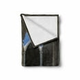 thumbnail image 2 of Landscape Soft Flannel Fleece Blanket, Inside View of a Spa Hotel with Bathtub in the Circle Centre Therapy Photo Print, Cozy Plush for Indoor and Outdoor Use, 60" x 80", Grey Blue, by Ambesonne, 2 of 6