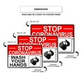 thumbnail image 3 of Notice Stop And Wash Your Hand Health & Safety Novelty Display Office Notice Outdoor Health and Safety Unique Aluminum Metal Sign 12"x18", 3 of 5