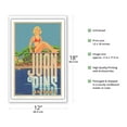 thumbnail image 2 of Juan Les Pins - Antibes Côte d'Azur South of France - French Riviera - Vintage Travel Poster by Alexis Kow c. 1930s - Master Art Print (Unframed) 12in x 18in, 2 of 4
