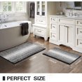 thumbnail image 6 of BSICPRO Bathroom Rugs and Mats Sets, 2 Piece Thick Absorbent Chenille Bath Mat Rug Set Non Slip, Soft Shaggy Room Floor for Bathroom, Machine Washable (20" x 32" Plus 16" 24", Black), 6 of 6